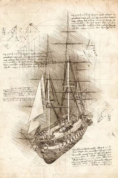 Sailing Ship Warship Canvas Print